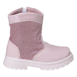 Bota Infantil Feminina Rosa Glitter Nude