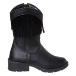 Bota Infantil Feminina Texana Com Franja Cano Médio
