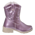 Bota Infantil Menina Texana Cano Curto Boiadeira Rosa