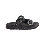 Sandália Infantil Birken Fivela Dupla para Menina Santorine Preto/Onix