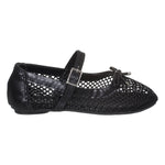 Sapatilha Infantil Menina De Tela Preto