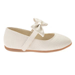 Sapatilha Infantil Feminina Laço Chloe Off White