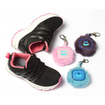 Tênis Infantil Esportivo Menina Preto Pink + Chaveiro Bobi-Fun Cores Sortidas