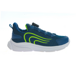 Tênis Infantil em Nylon Fechamento Disc Unissex Marinho/Verde Limão