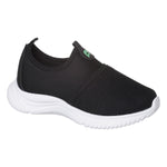 Tênis Infantil Masculino Calce Fácil Menino Preto Liso