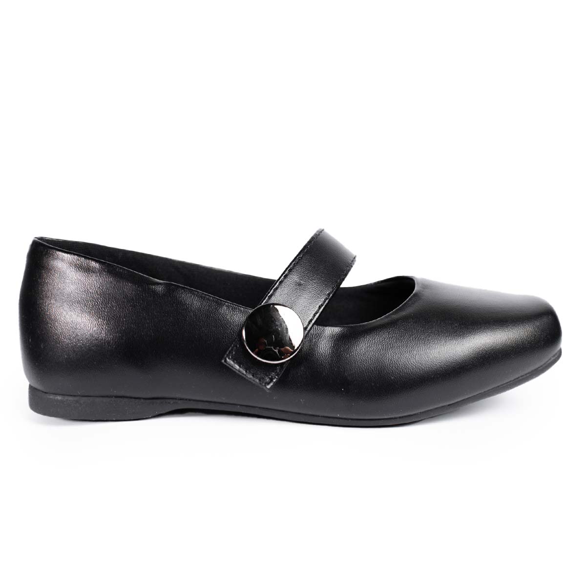 Sapatilha Boneca Infantil Feminina Super Leve Napa Soft Preto Fosco