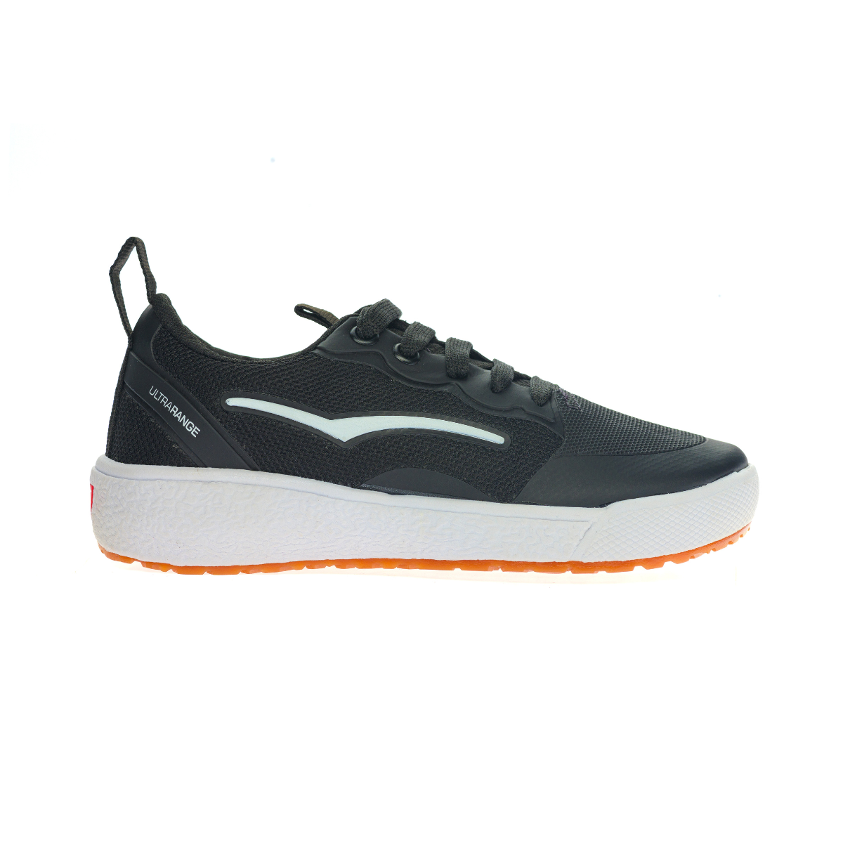 Tênis Infantil Casual Em Nylon Fechamento Cadarço Preto