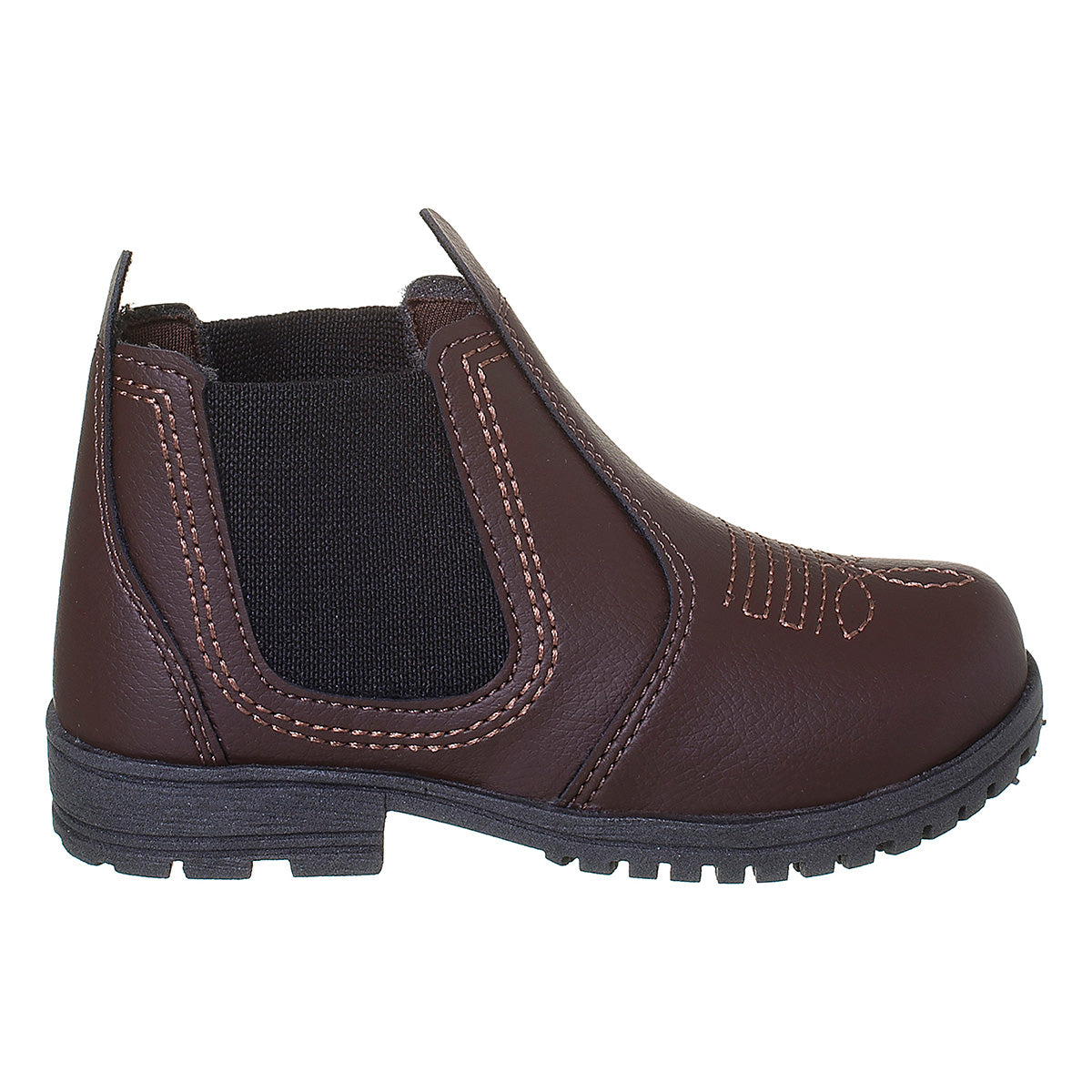 Bota Infantil Masculina Botinha Jeca Menino Marrom Café