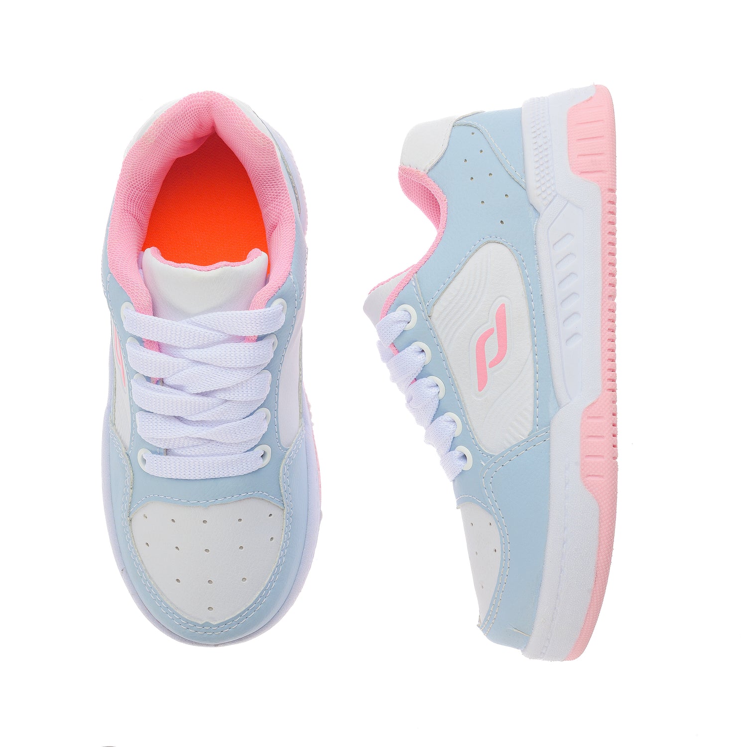 Tênis Casual Street Feminino Azul/Rosa