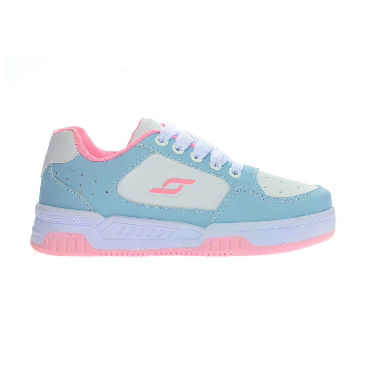Tênis Casual Street Feminino Azul/Rosa