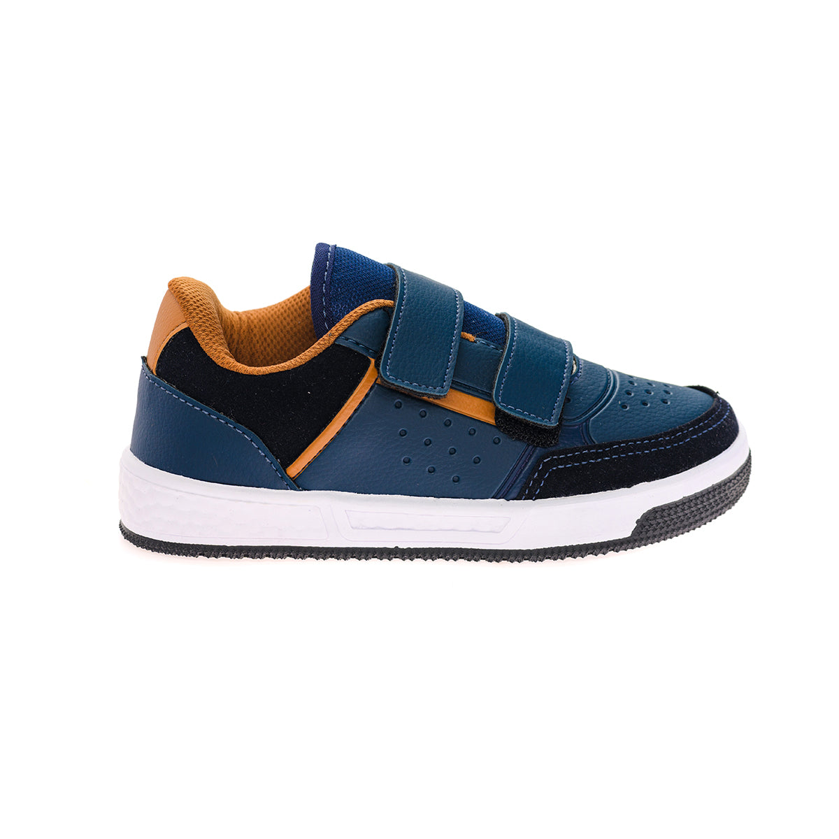 Tênis Street Infantil Masculino Velcro Duplo Marinho/Castor