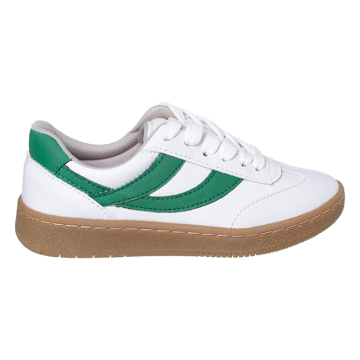 Tênis Infantil Casual Confortável Original Branco/Verde