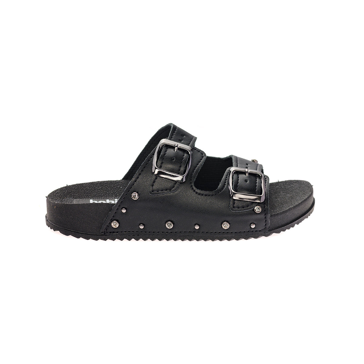 Sandália Infantil Birken Fivela Dupla para Menina Santorine Preto/Onix