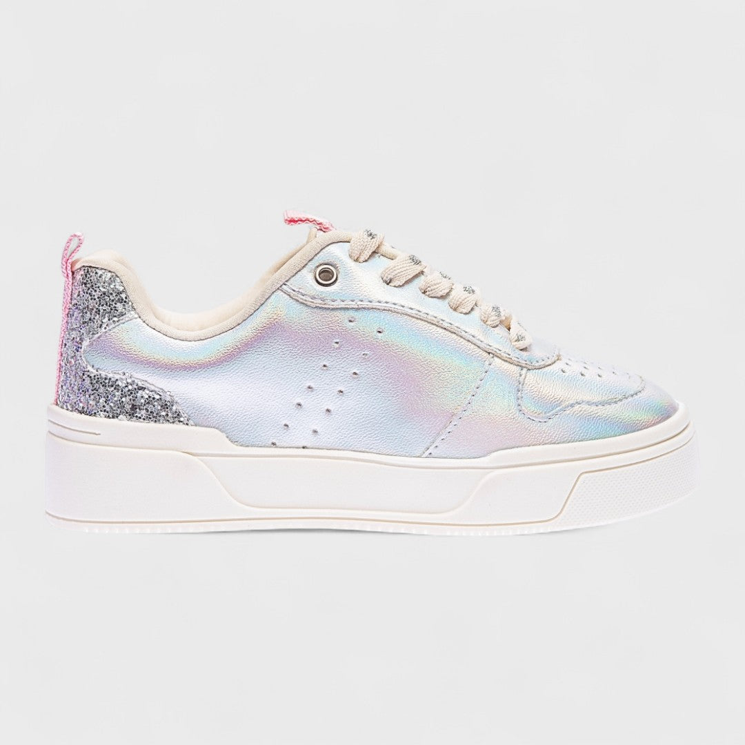 Tênis Infantil Feminino Holográfico Casual 049.2161