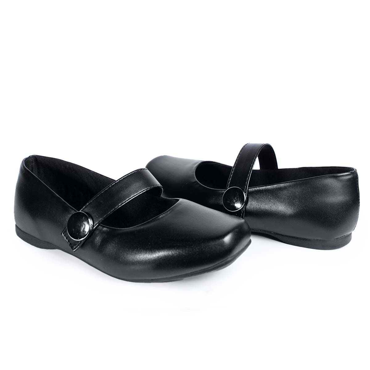 Sapatilha Boneca Infantil Feminina Super Leve Napa Soft Preto Fosco