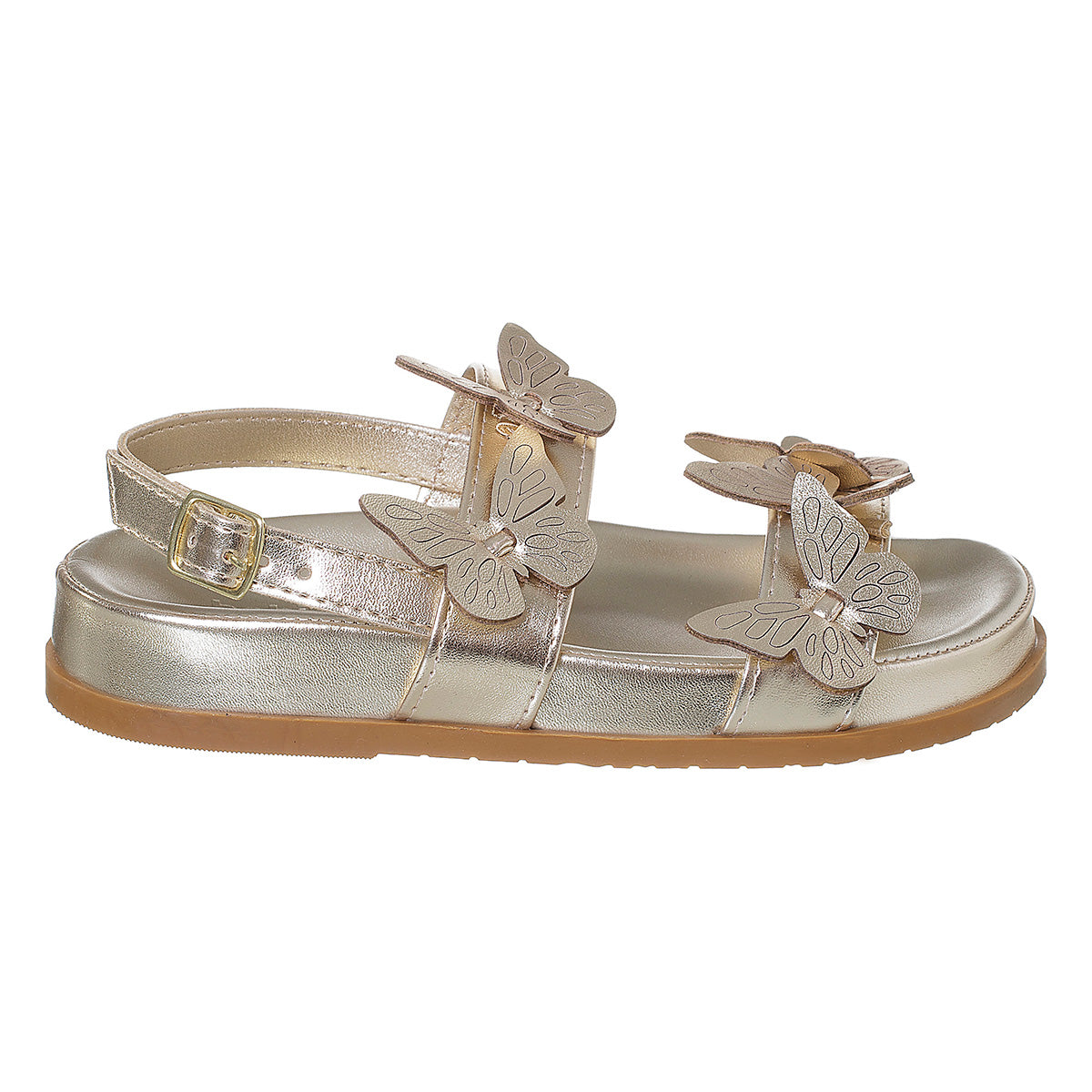 Sandália Birken Infantil Feminina Borboleta Dourada