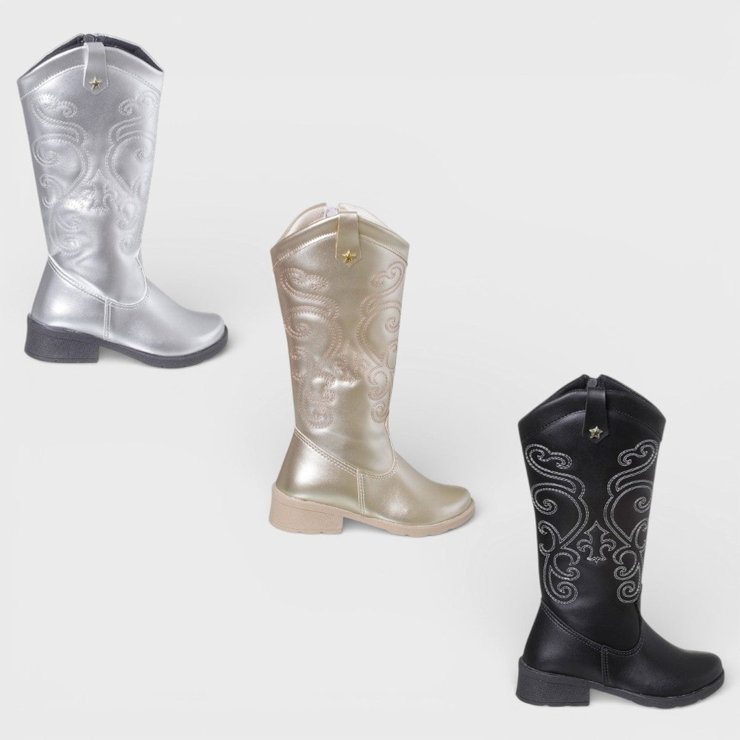 Bota Infantil Feminina Texana Cano Alto Boiadeira 20.002