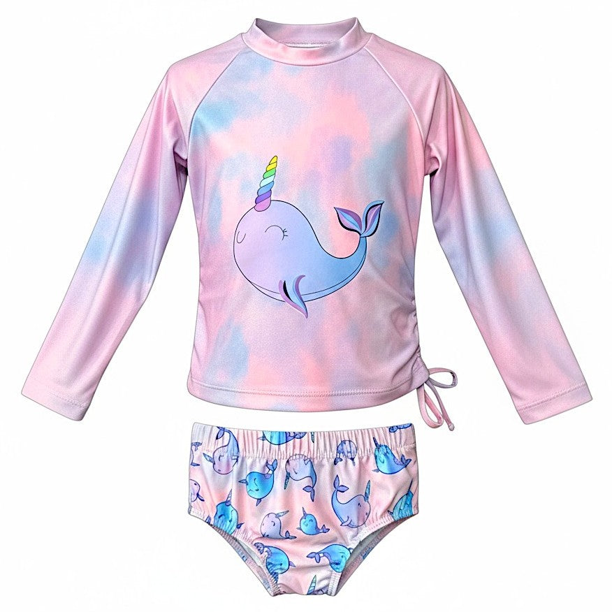 Conjunto Infantil Proteção Solar UV Blusa Tie-Dye