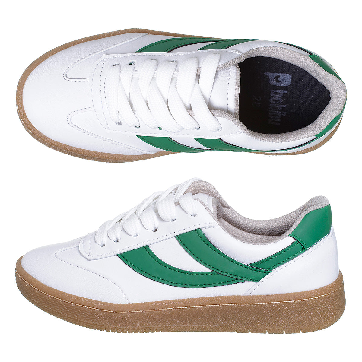 Tênis Infantil Casual Confortável Original Branco/Verde