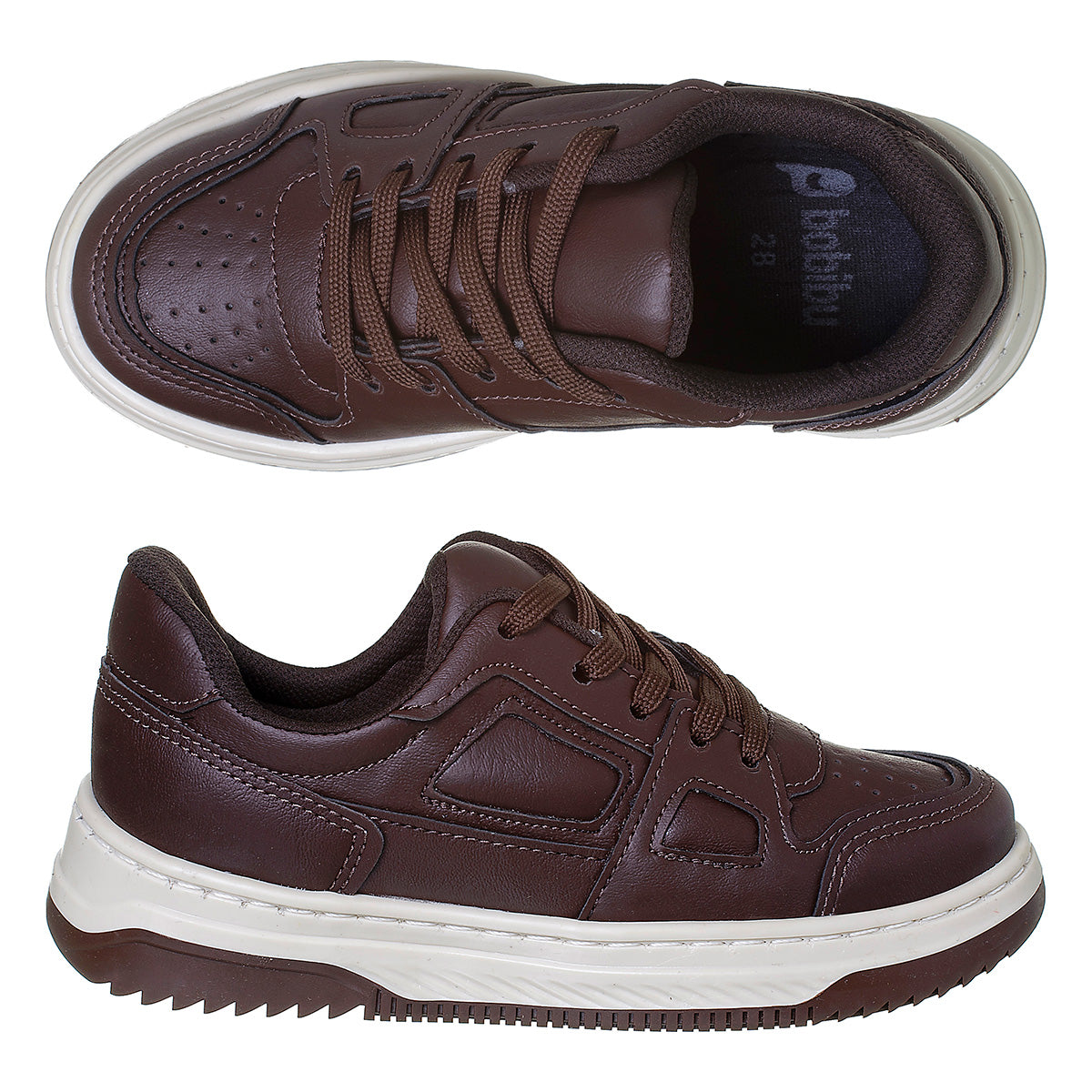 Sapatênis Infantil Masculino Casual Social Marrom