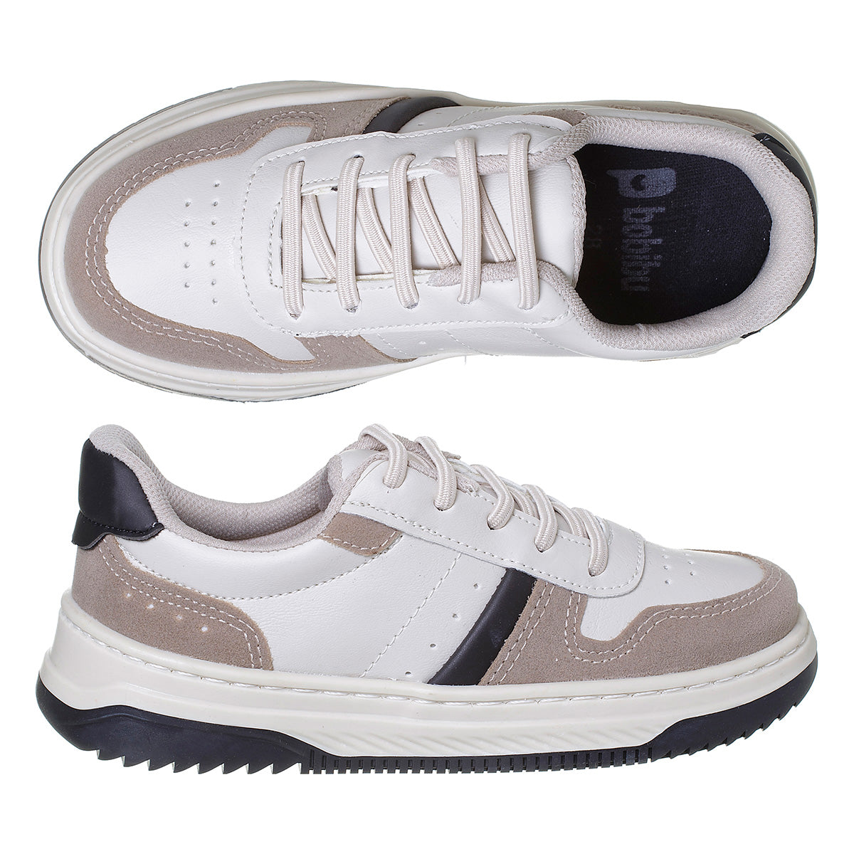 Sapatênis Infantil Masculino Casual Reforçado Original Off White