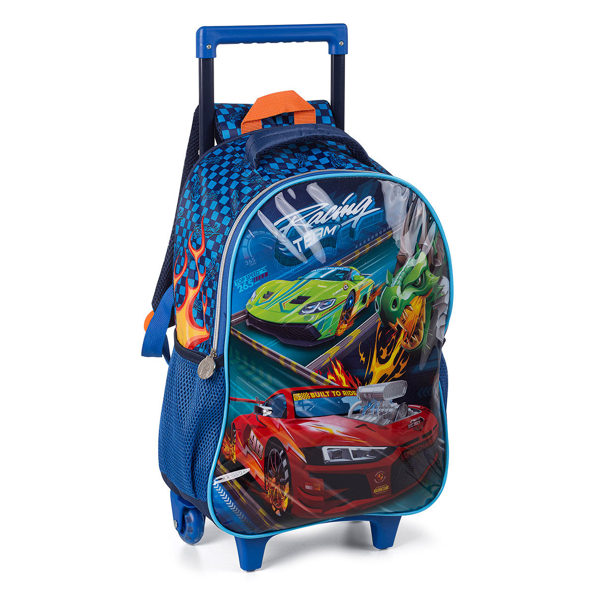 Kit Mochila Racing Estojo Lancheira Térmica Menino