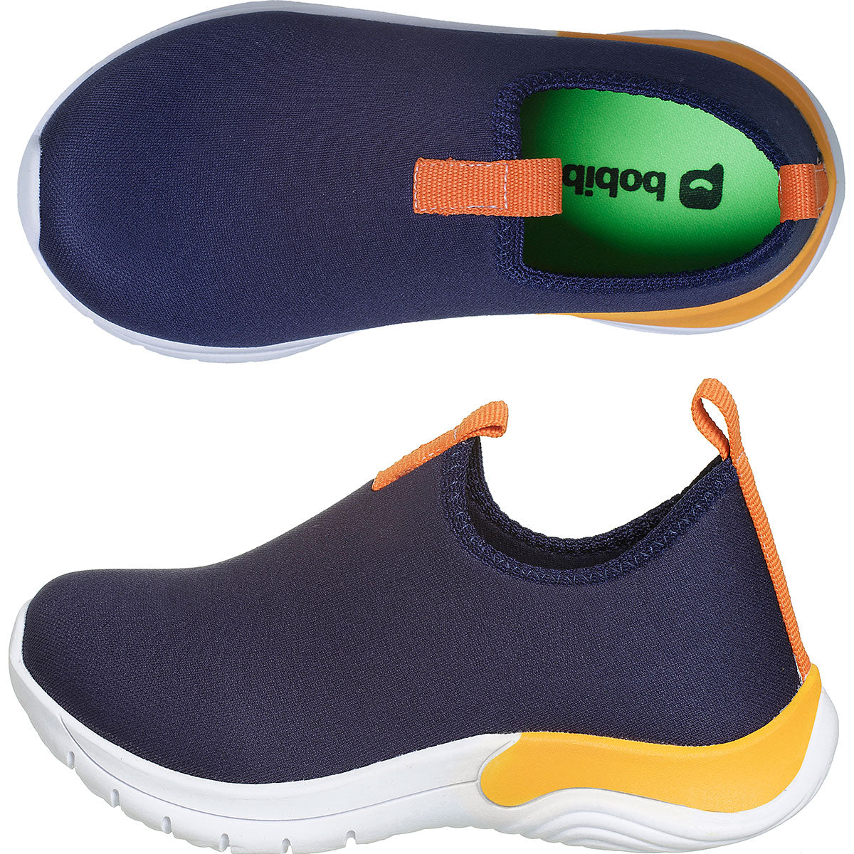 Kit 2 Tênis Calce Facil Infantil Marinho Laranja E Preto Verde