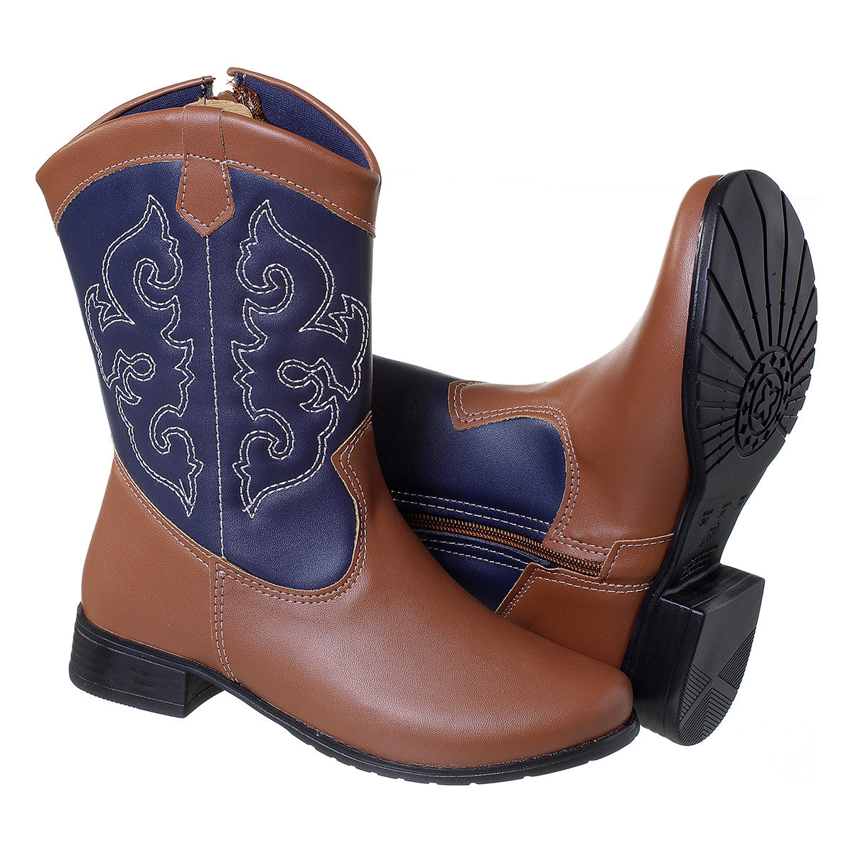 Bota Infantil Masculina Texana Rodeio Meninos Confortável