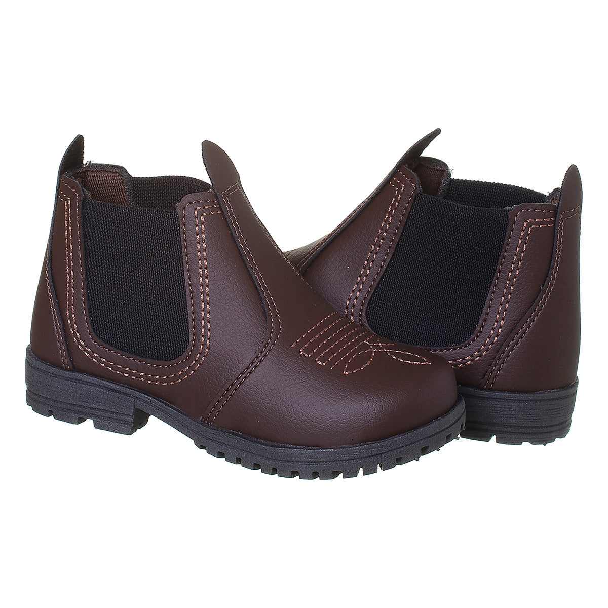 Bota Infantil Masculina Botinha Jeca Menino Marrom Café