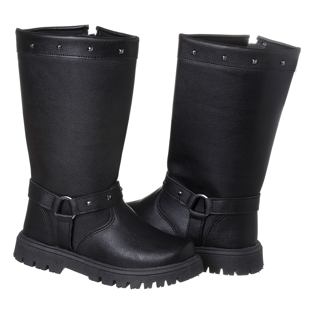 Bota Texana Cano Médio Infantil Feminino Meninas Preto