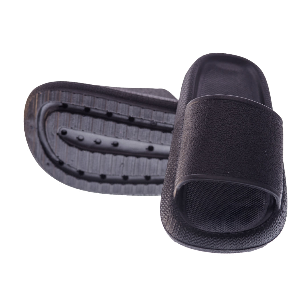 Chinelo Nuvem Slide Unissex Macio Preto Confortável Leve