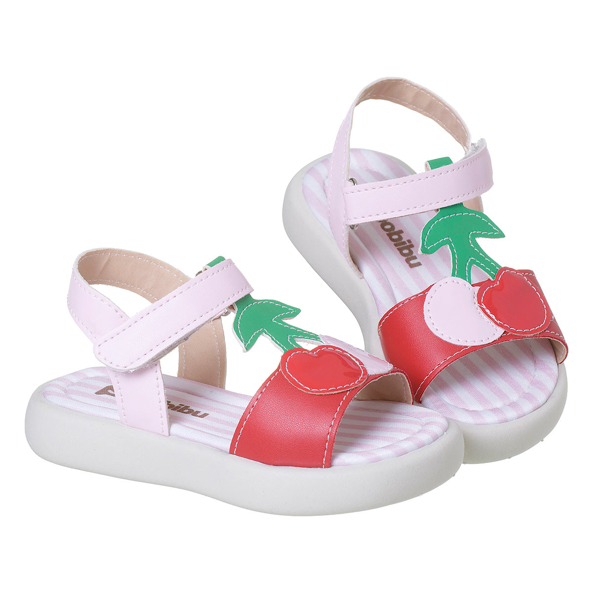 Sandália Infantil Feminina Delicada Cereja Rosa