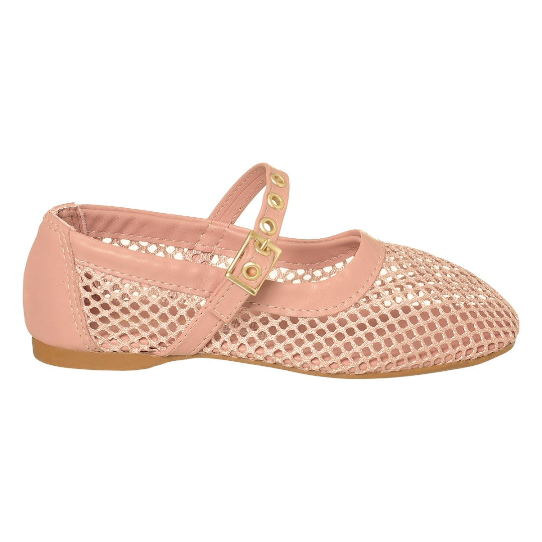 Sapatilha Infantil Menina De Tela Rosa