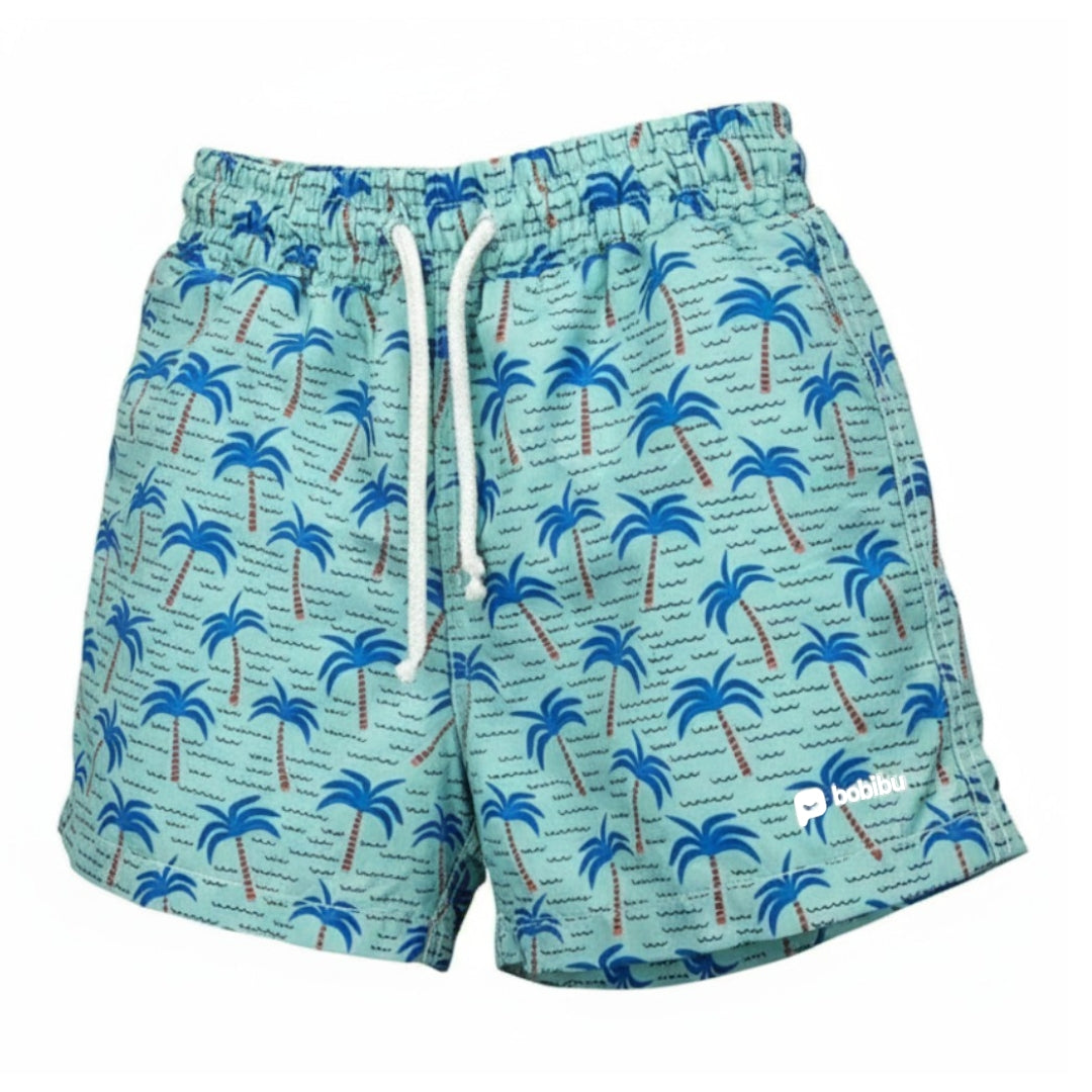 Short Moda Praia Infantil Masculino Verde
