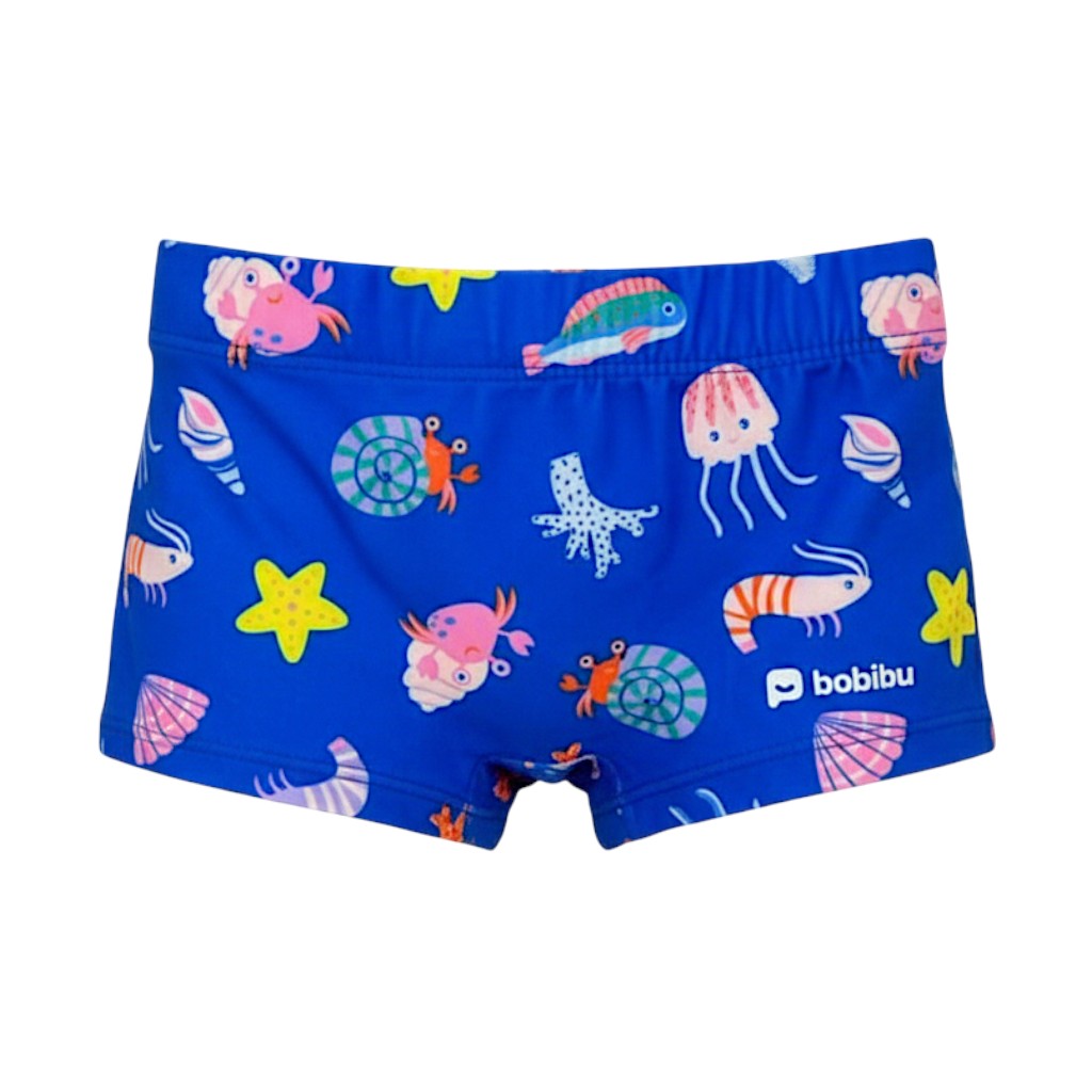 Sunga Infantil Masculina Moda Praia Estampada Azul