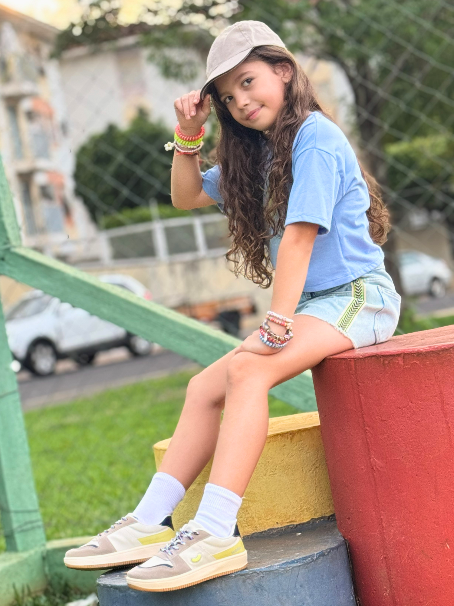 Tênis Infantil Sneaker Casual Off White Marinho