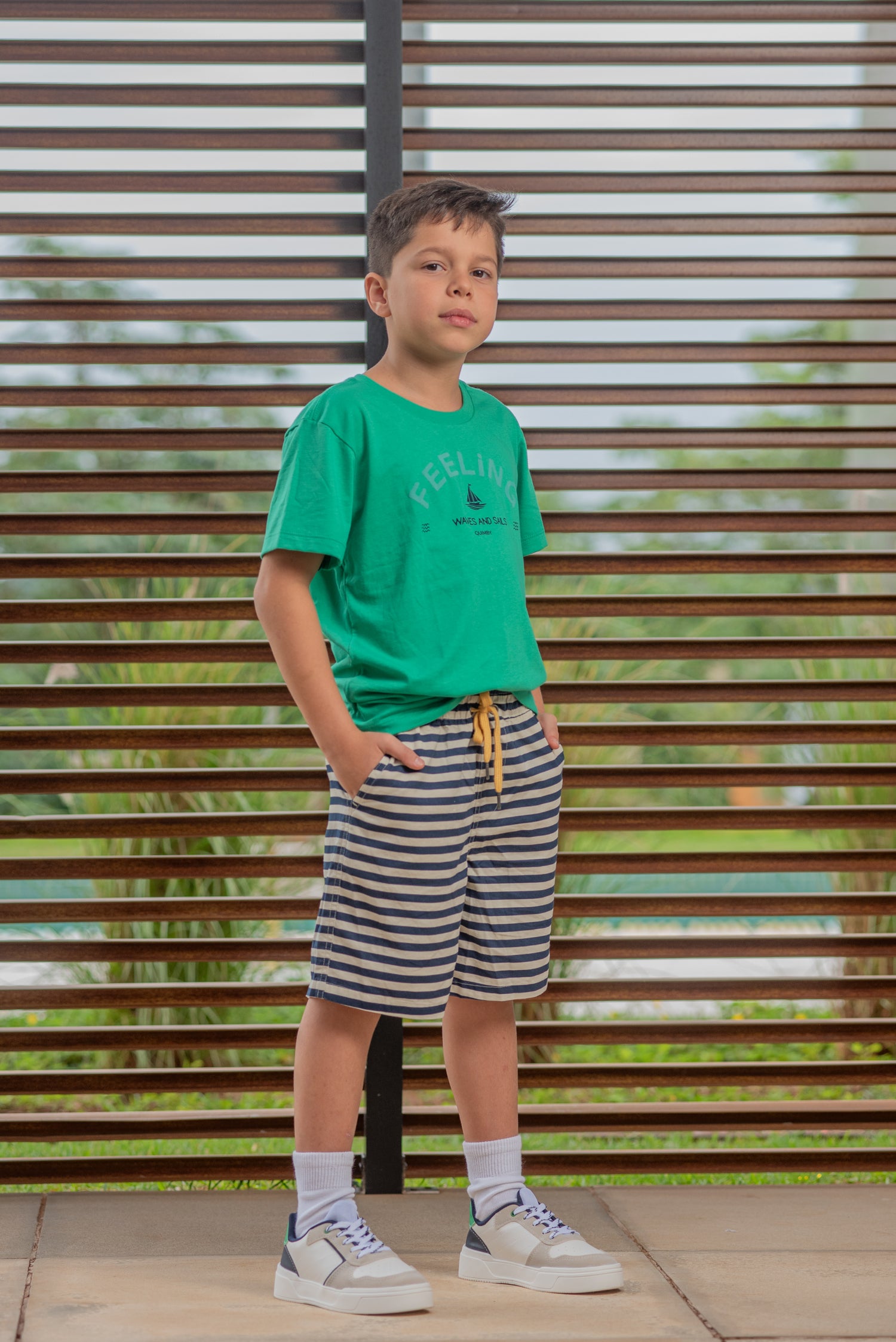 Tênis Infantil Masculino Casual Moda Branco Marinho