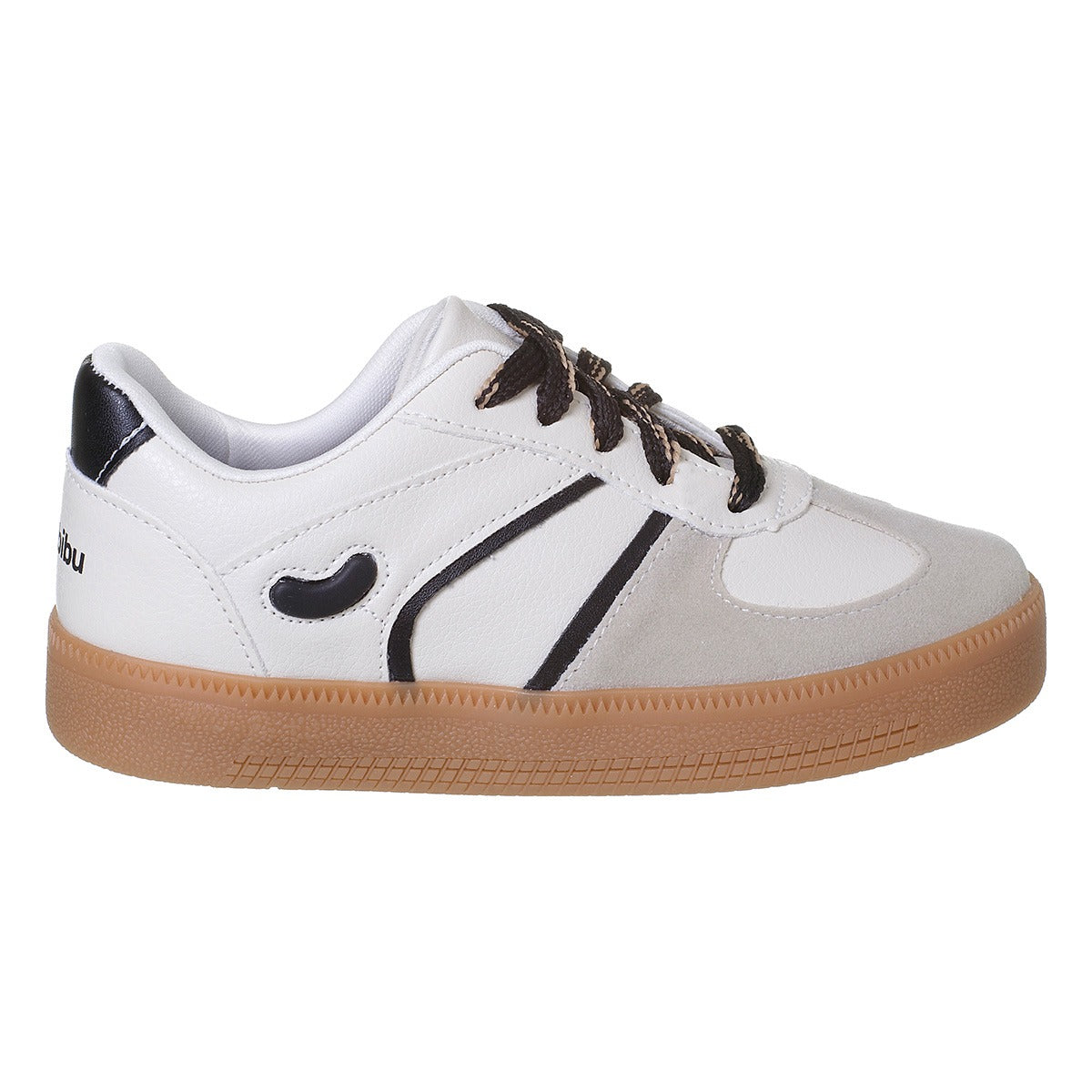 Tênis Infantil Sneaker Casual Moda Confortável Off White Preto