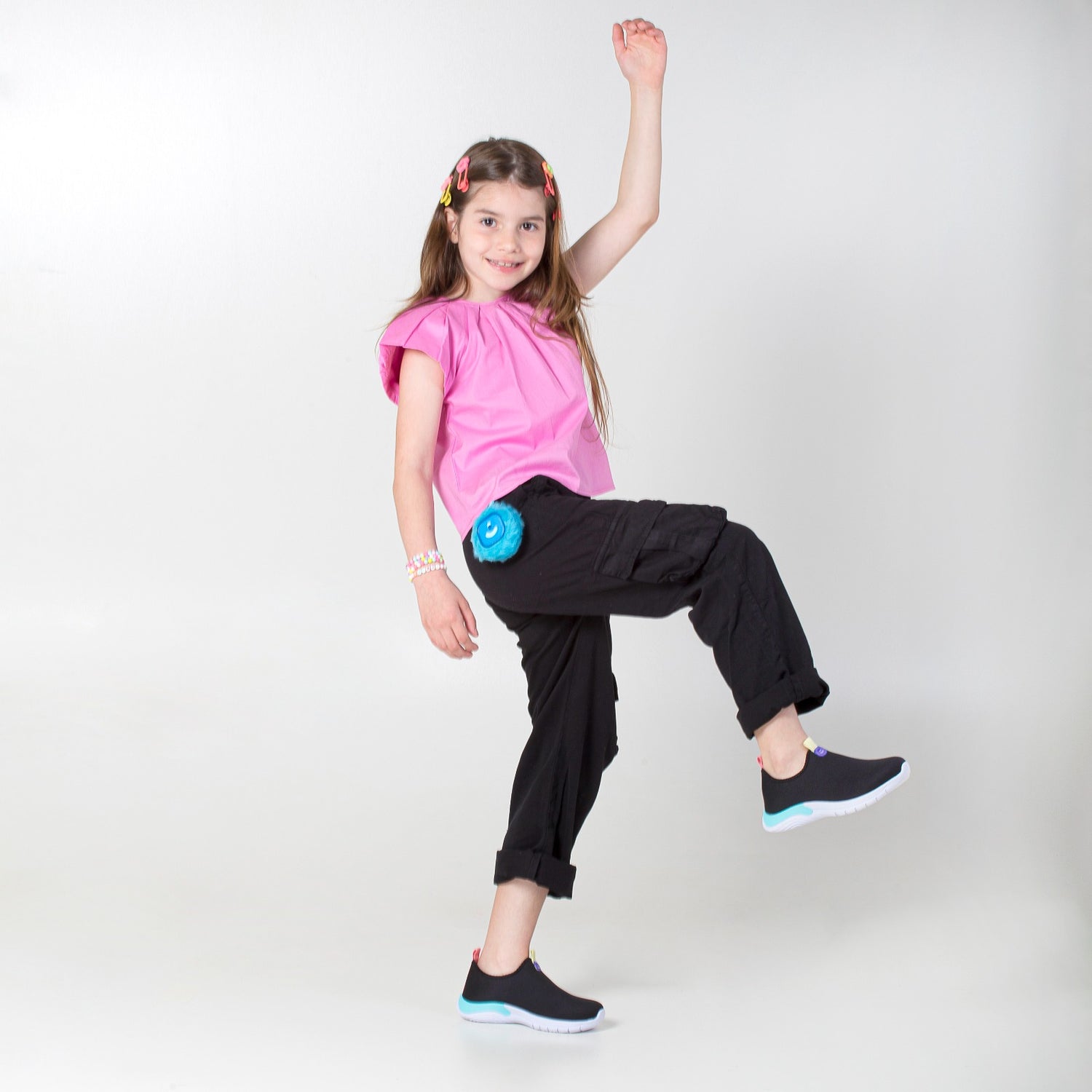 Tênis Infantil Calce Fácil Meninas Candy + Chaveiro Bobi Fun
