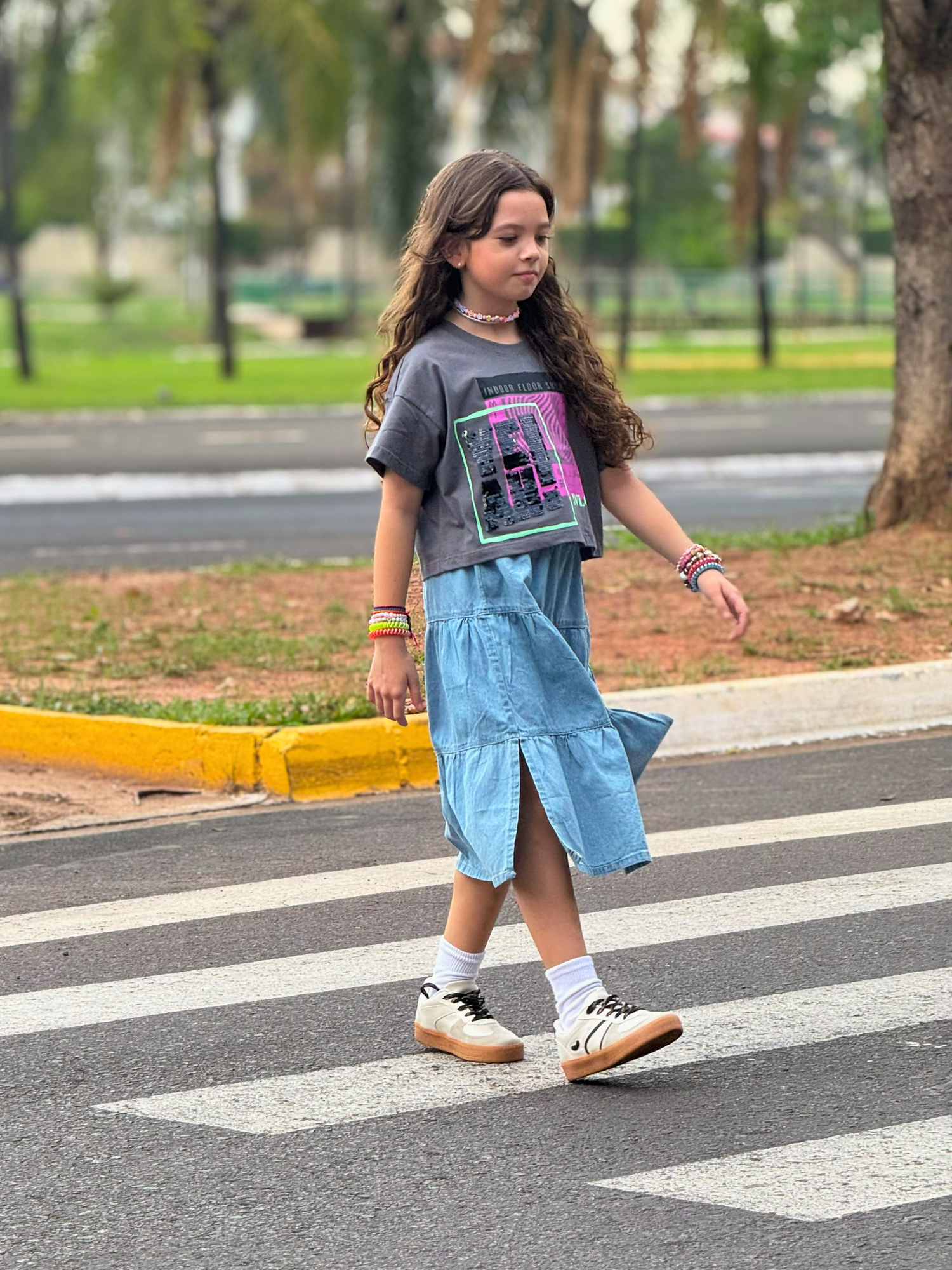 Tênis Infantil Sneaker Casual Moda Confortável Off White Preto