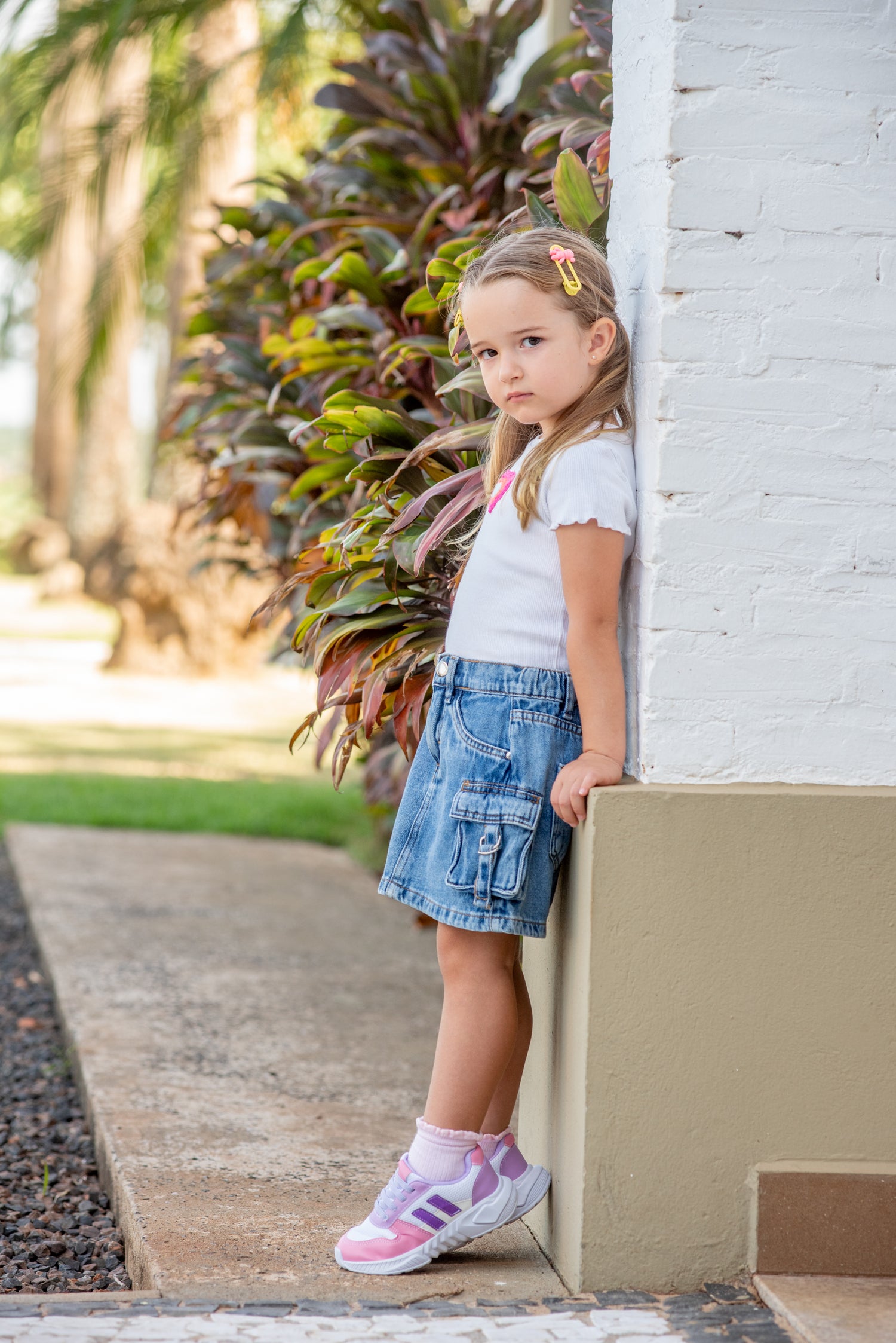 Tênis Infantil Feminino Menina Casual Confortável Original Lilás/Rosa