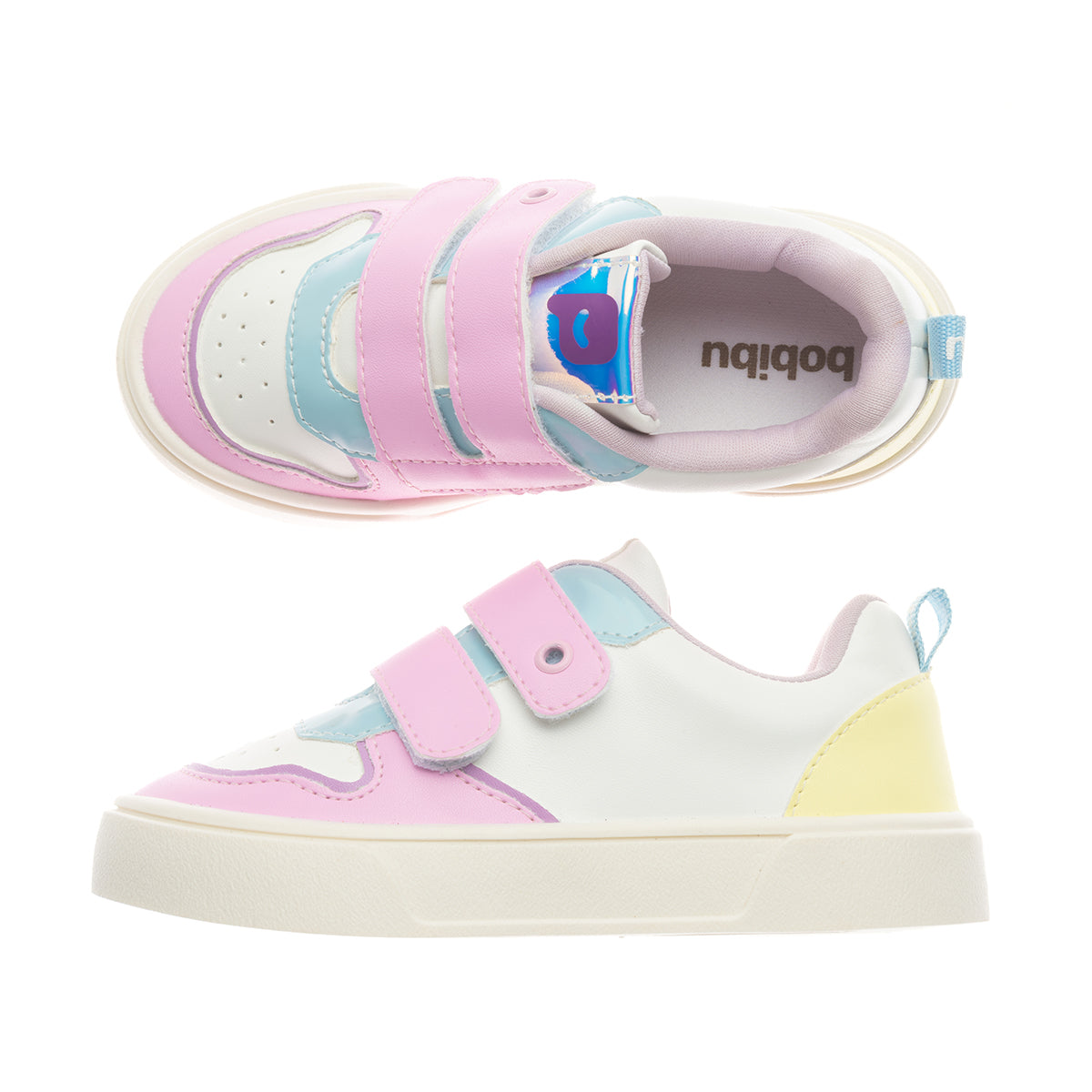 Tênis Infantil Feminino Com Fechamento Duplo Colorido