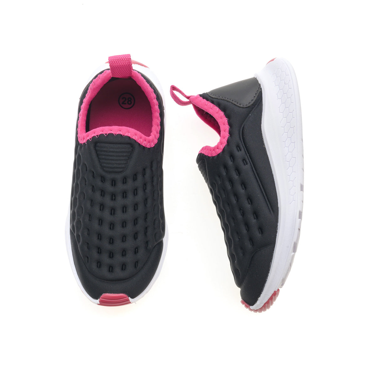 Tênis Infantil Feminino Menina Calce Fácil Preto/Pink