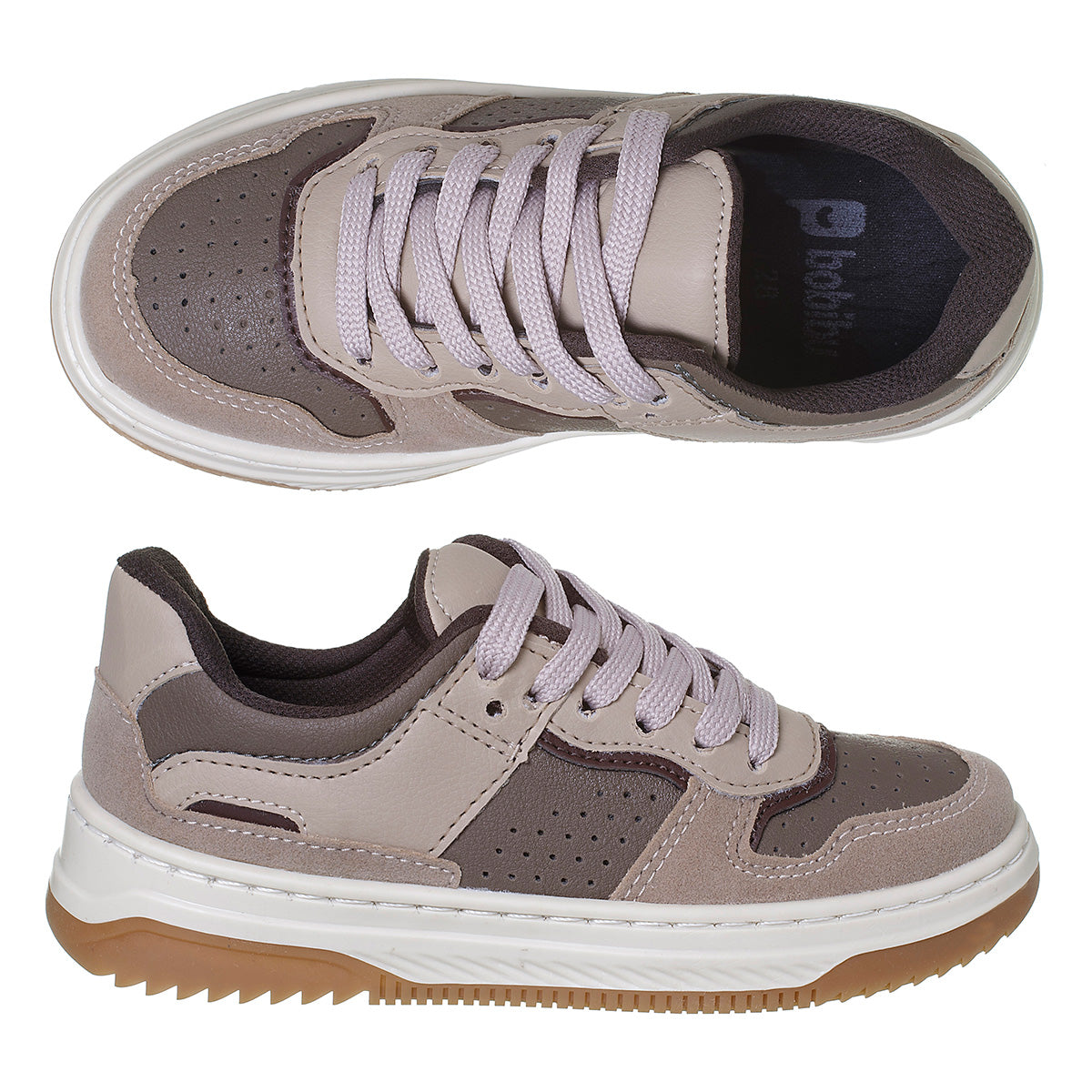 Sapatênis Infantil Masculino Casual Formal Original Bege