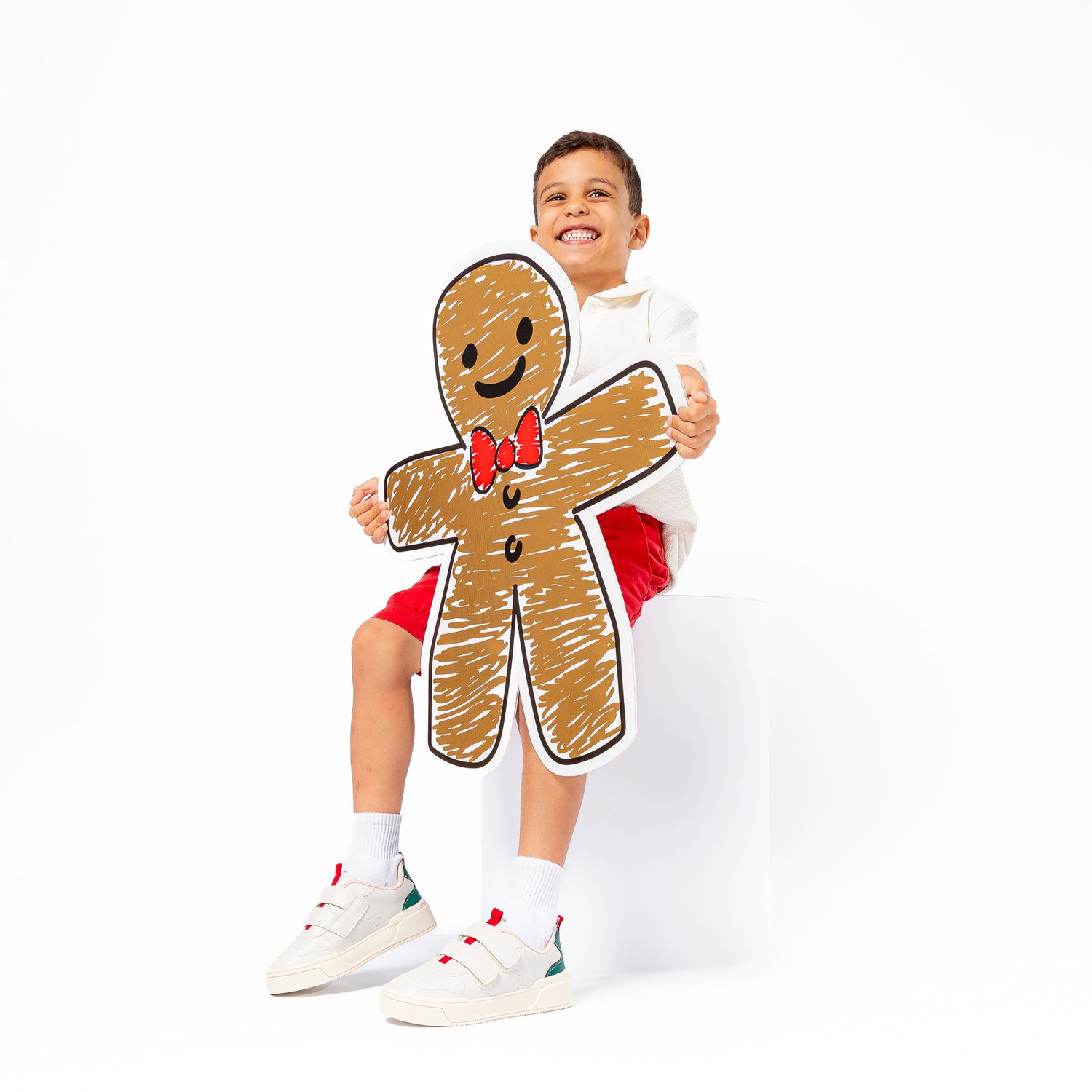 Tênis Infantil Masculino Casual Com Fechamento Duplo Branco