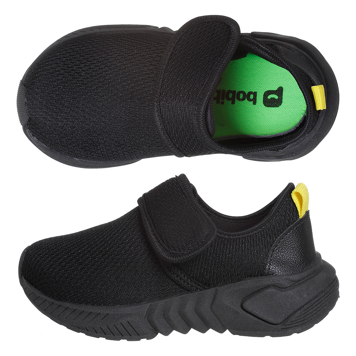 Tênis Infantil Masculino Menino Calce Fácil Preto Confortável Original