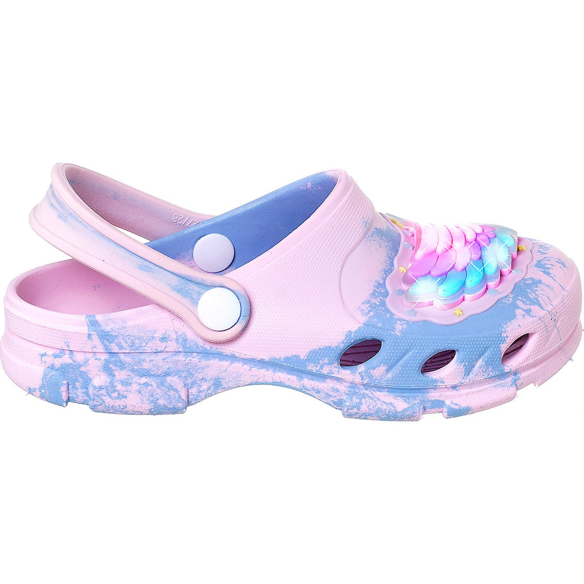 Babuche Infantil Feminino Asas Colorida Com Led