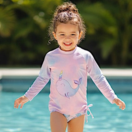 Conjunto Infantil Proteção Solar UV Blusa Tie-Dye