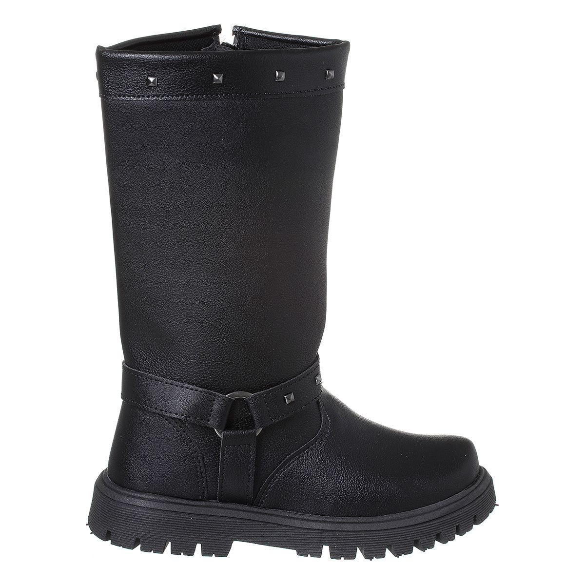 Bota Texana Cano Médio Infantil Feminino Meninas Preto