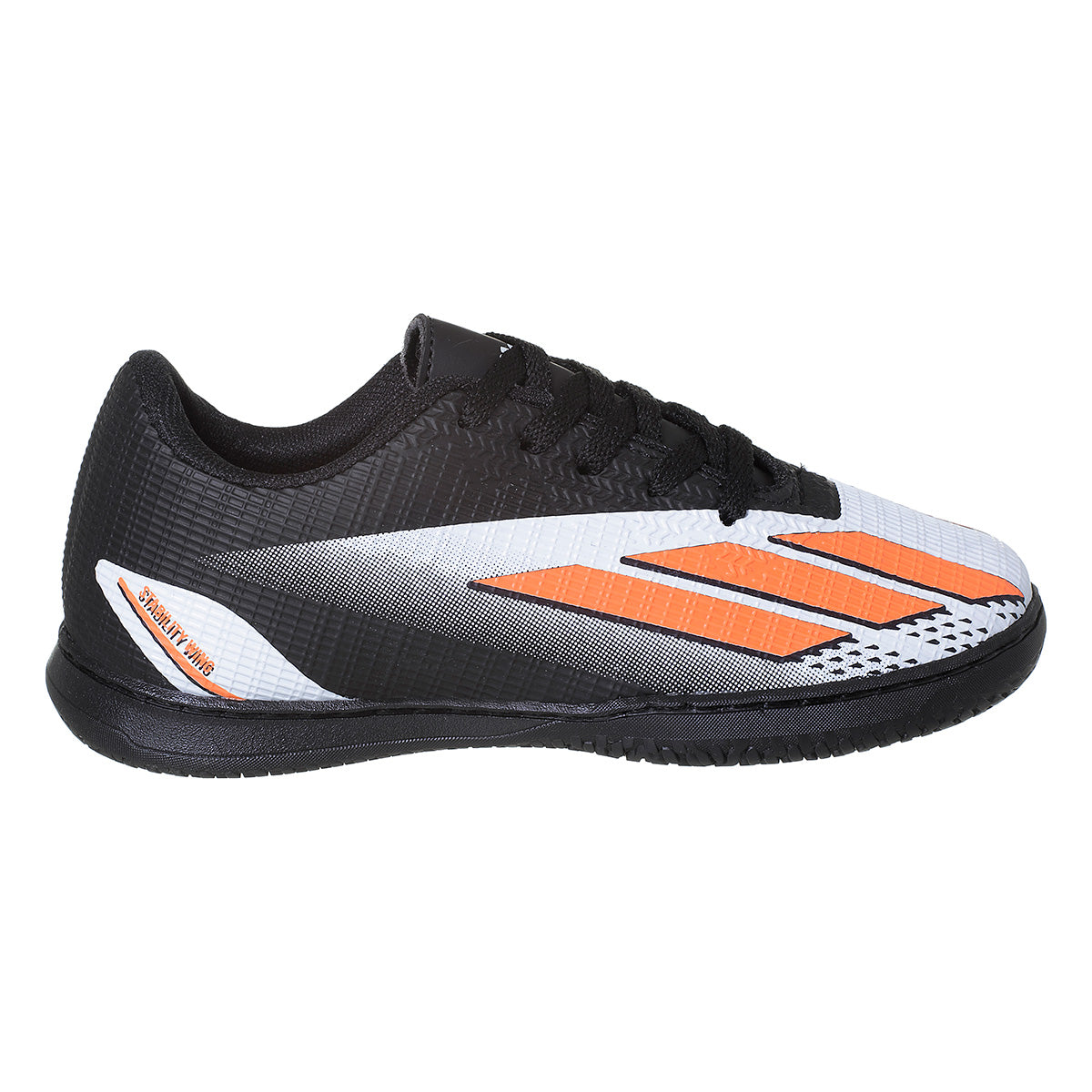 Tênis Chuteira Masculino Futsal Futebol De Salão Preto/Branco